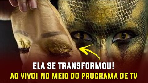 Ela se transformou no meio do programa de TV - Extraterrestre - Reptilianos - Demônios - UFO OVNIs