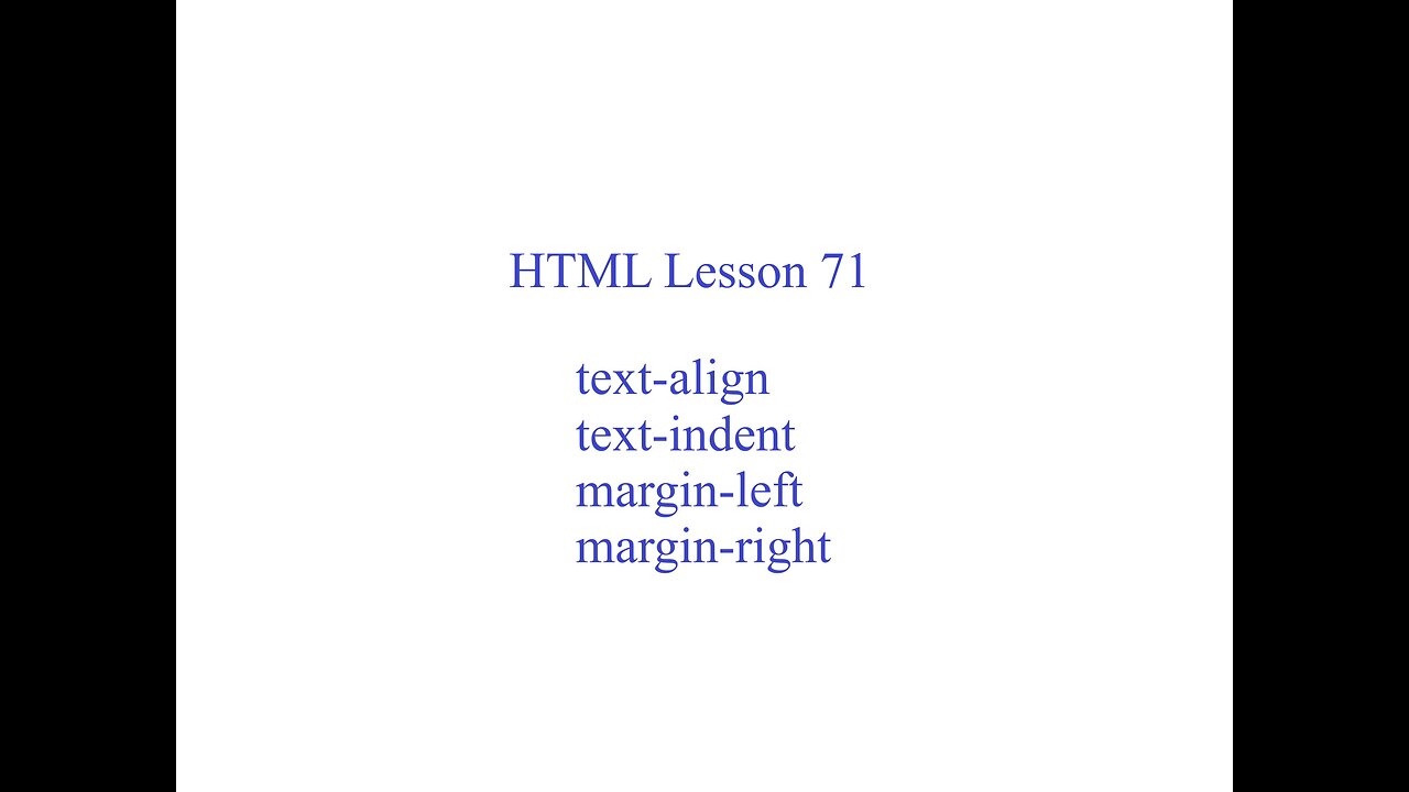 HTML Lesson 71