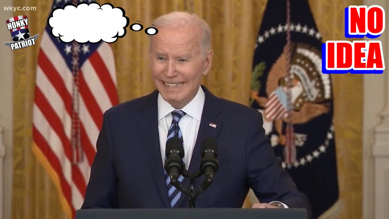 Joe Biden Takes Questions after Russia Invades Ukraine, Seems Clueless About Russia Nuking US