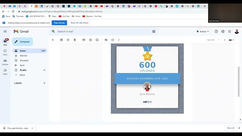 600 Uploads Achieved On The Jack Bosma YouTube Channel