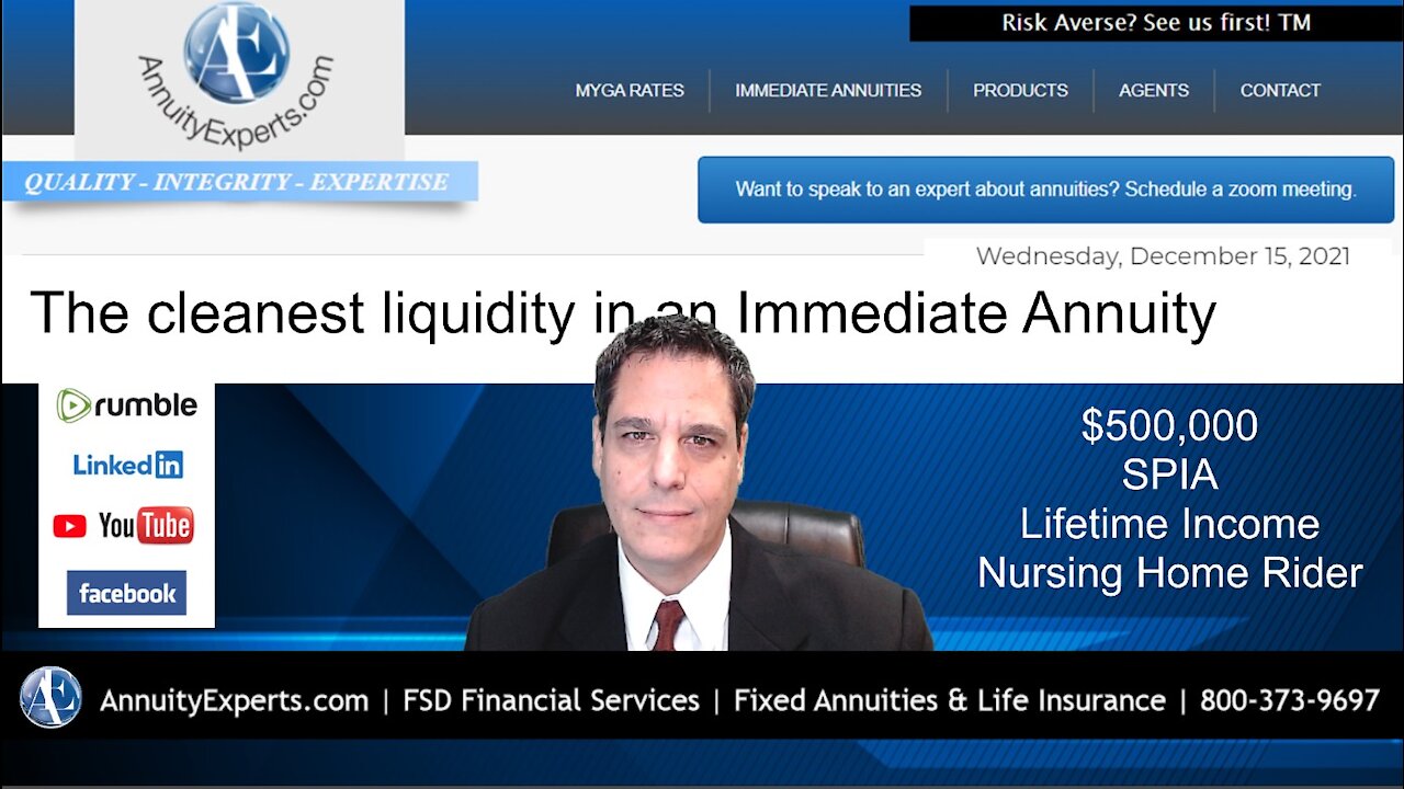 This Immediate Annuity has the cleanest Liquidity option available on a SPIA today