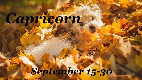 ♑ Capricorn~Making The Best Decision For Everyone! September 15-30