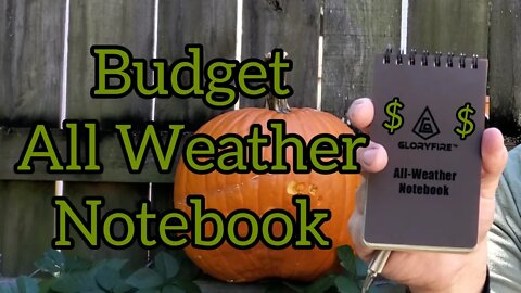 GloryFire All Weather Note Book - Budget Rite In The Rain