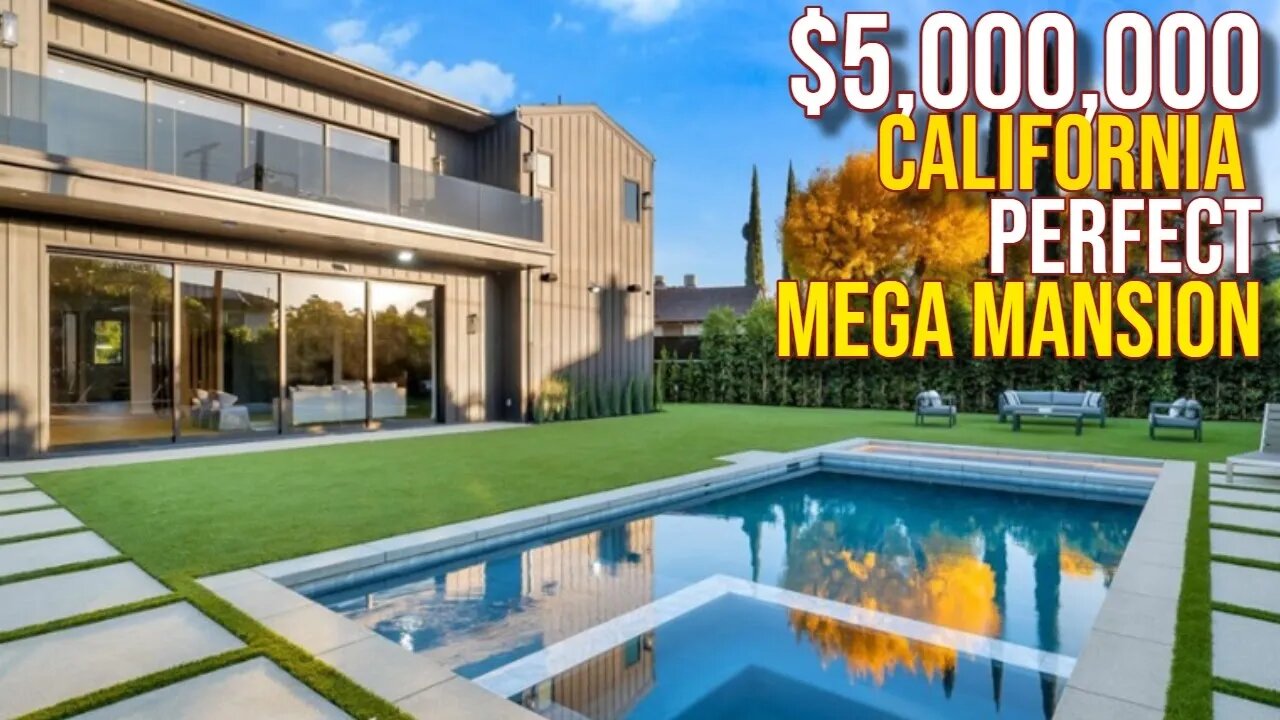 Touring $5,000,000 California Perfect Mega Mansion