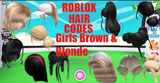 ROBLOX HAIR CODES UNDER 100 ROBUX-20 Hairstyles-Black & Blonde-Girls