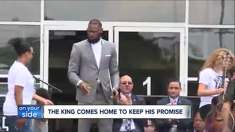 '"They have the dreams': LeBron speaks on opening day of his I PROMISE school