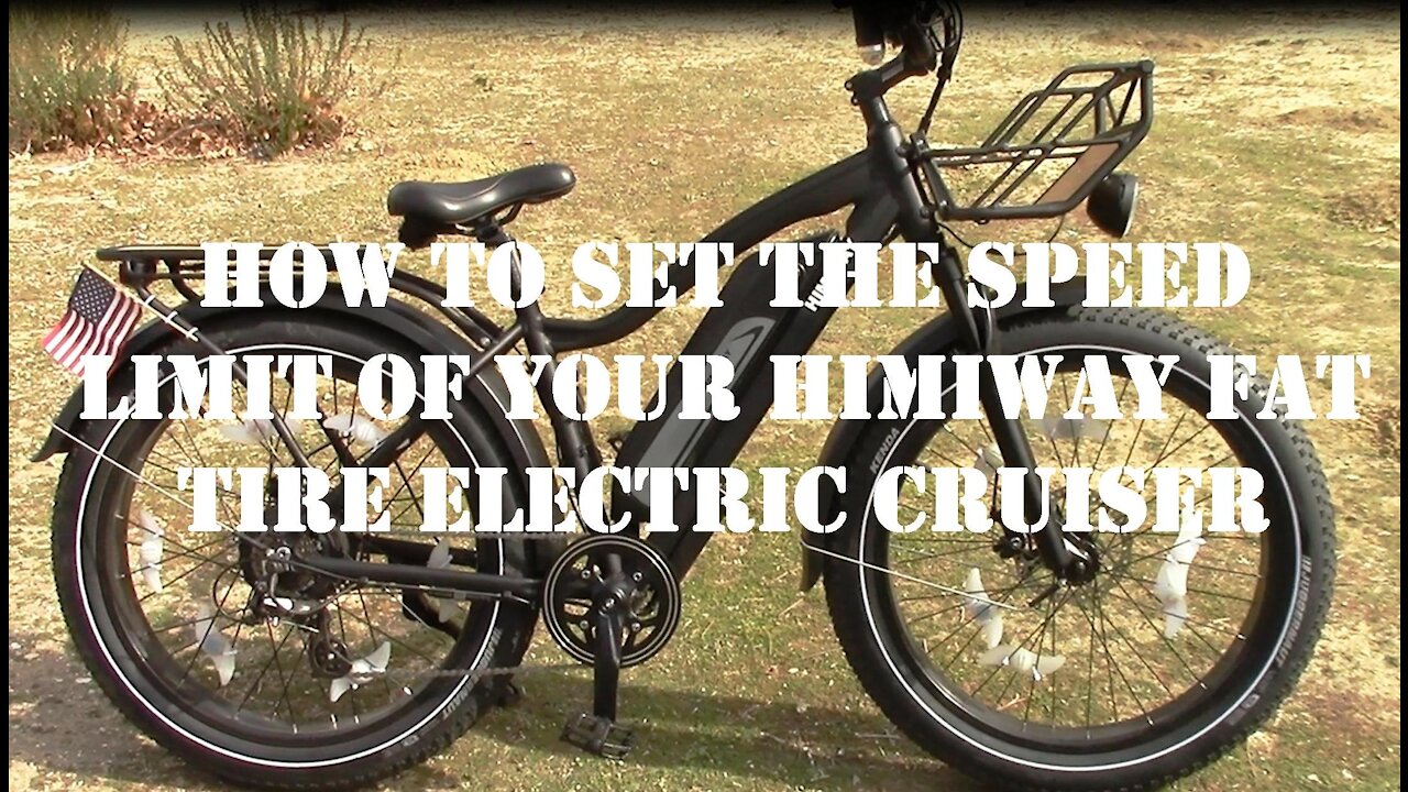 HOW TO ADJUST THE SPEED LIMIT ON YOUR HIMIWAY FAT TIRE ELECTRIC BIKE COMPUTER