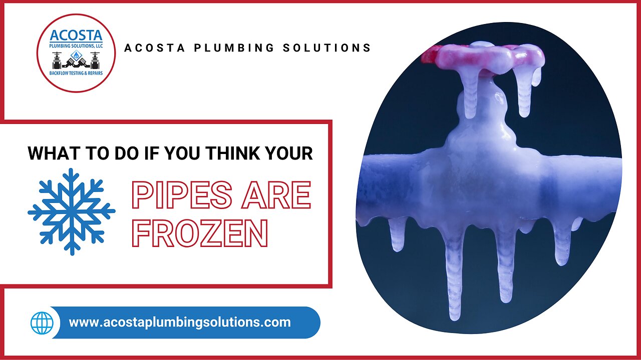 What to do if you think your pipes are frozen