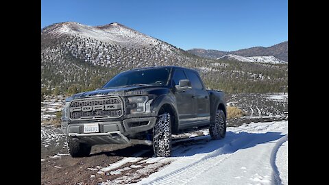 Off-roading on a lava mountain