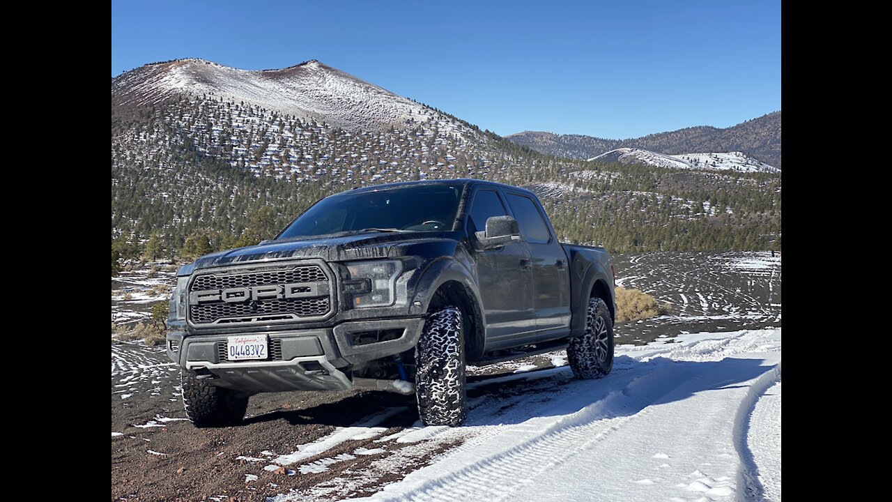 Off-roading on a lava mountain