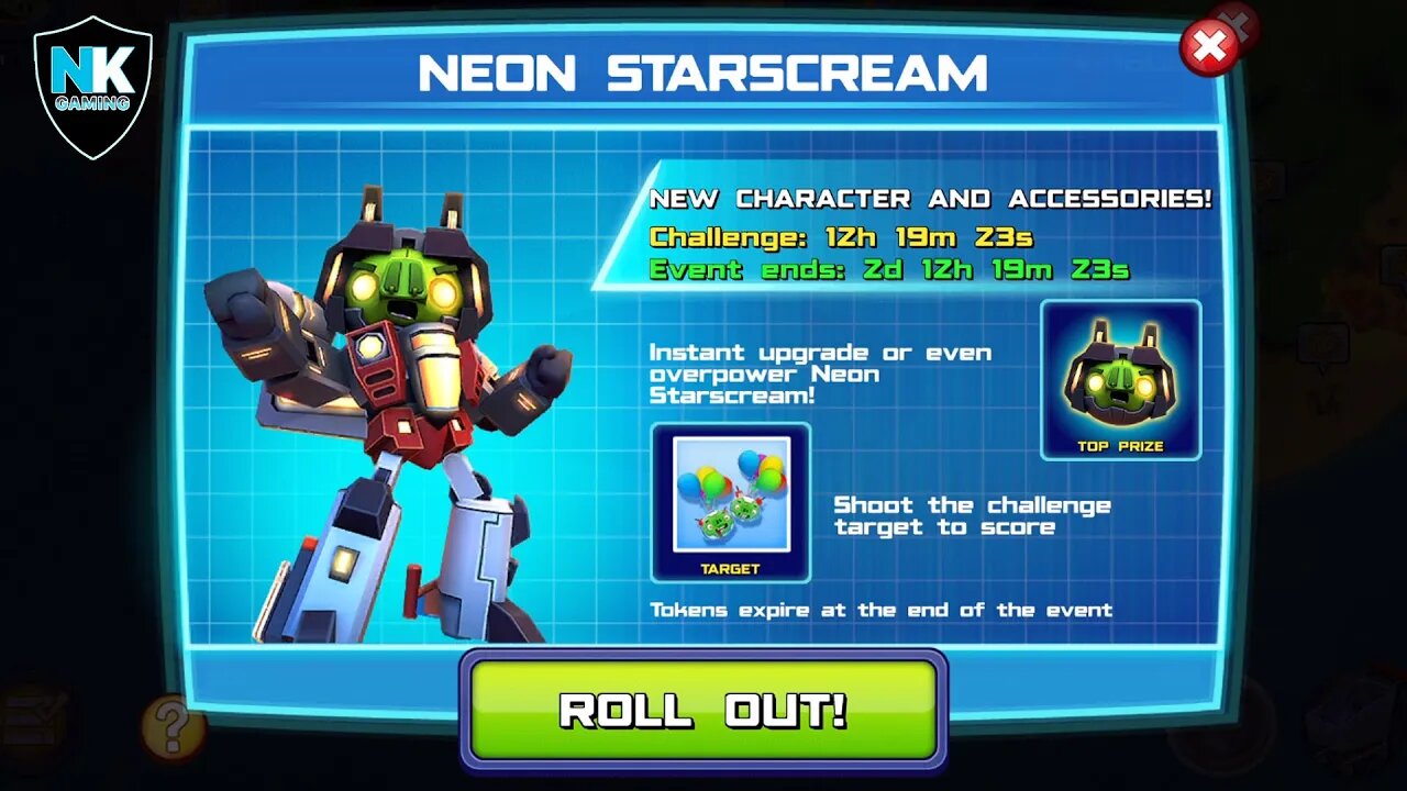 Angry Birds Transformers - Neon Starscream Event - Day 4 - Mission 1