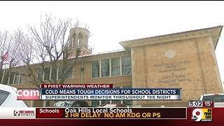 Cold weather means tough decisions for school officials