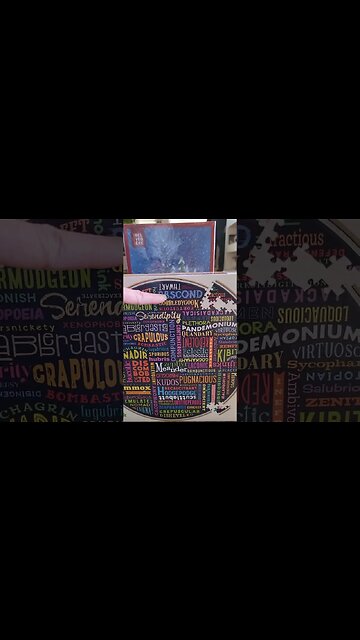 Dominoes with my latest Puzzle Shipment! 🧩☺️ #puzzle #jigsawpuzzles #shorts #jigsawpuzzle