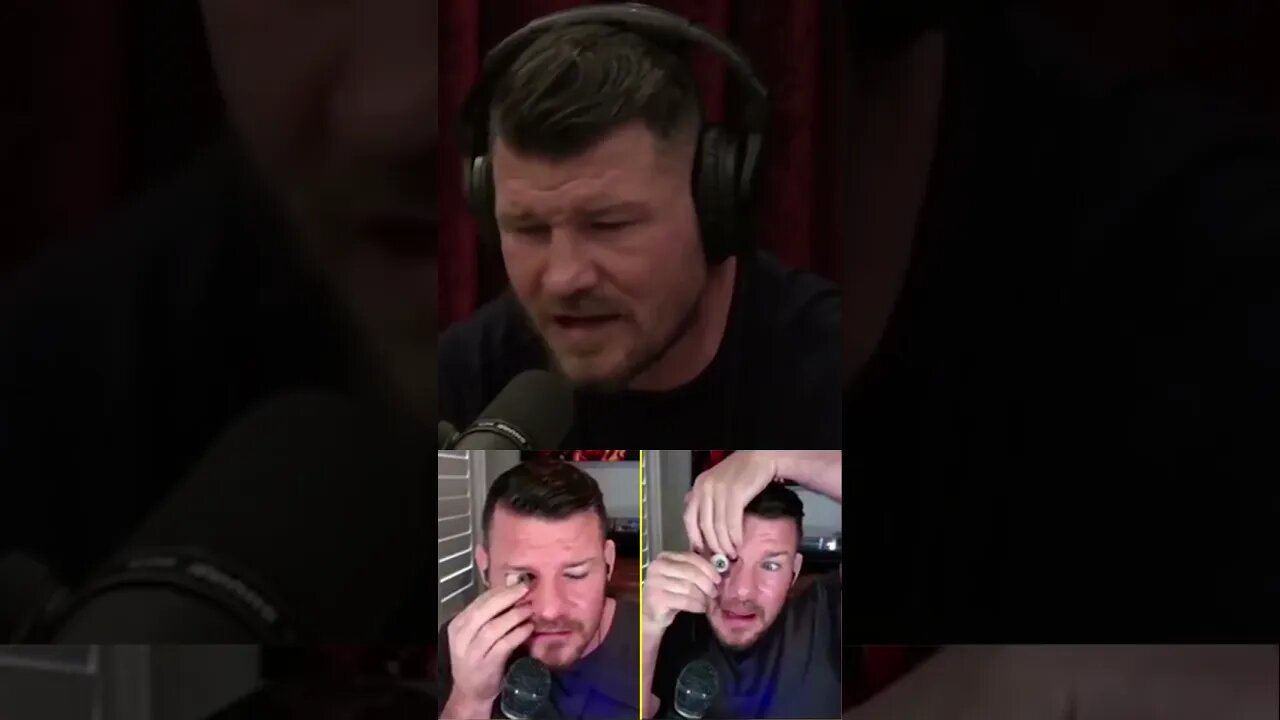 JOE ROGAN + MICHAEL BISPING On Becoming UFC Champion with One Eye! #shorts #joerogan