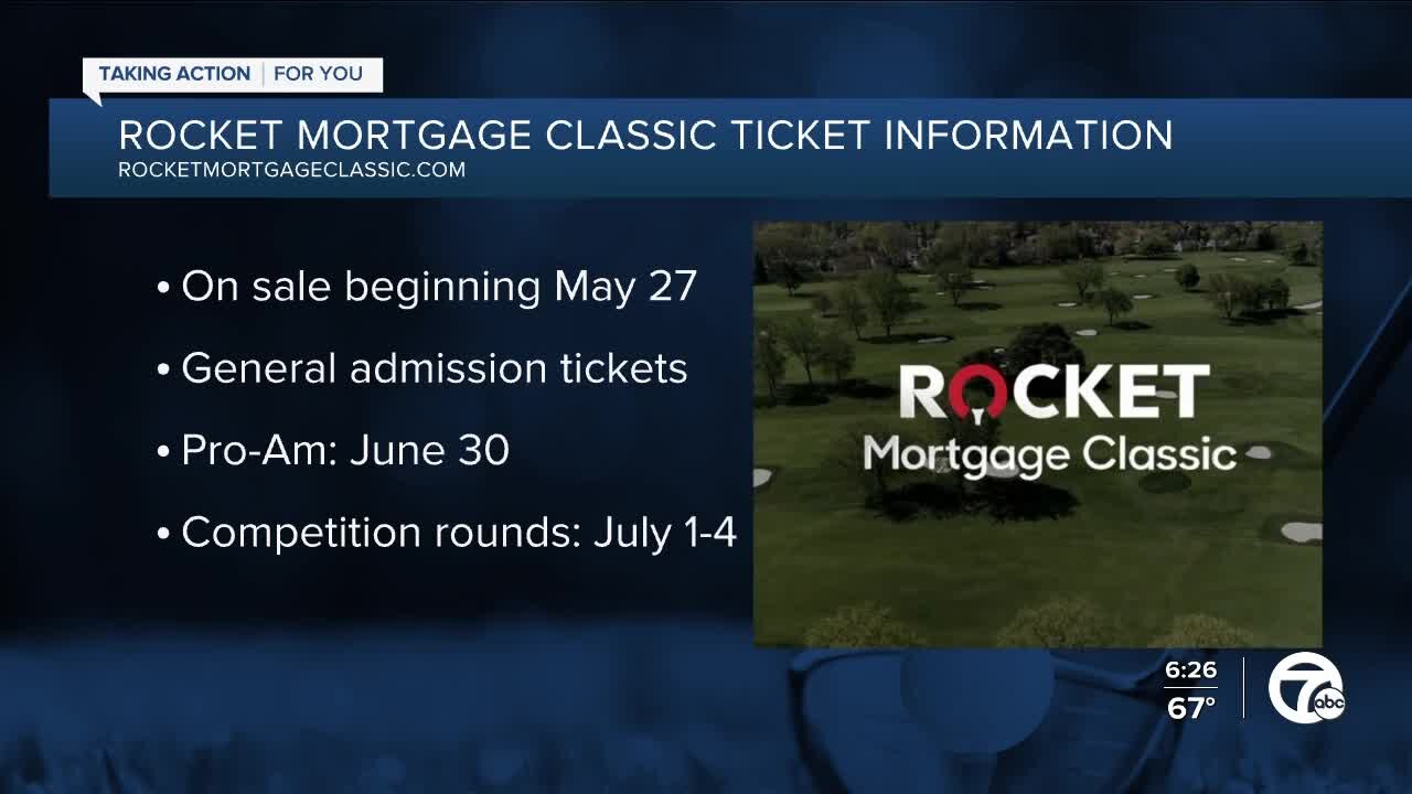 Rocket Mortgage Classic tickets go on sale May 27