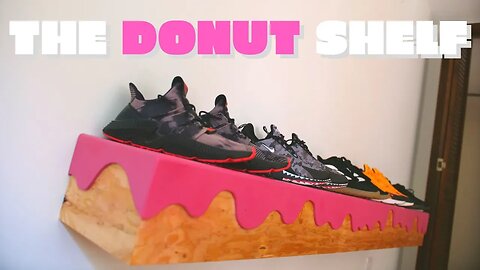 Frosted Donut Sneaker Shelf