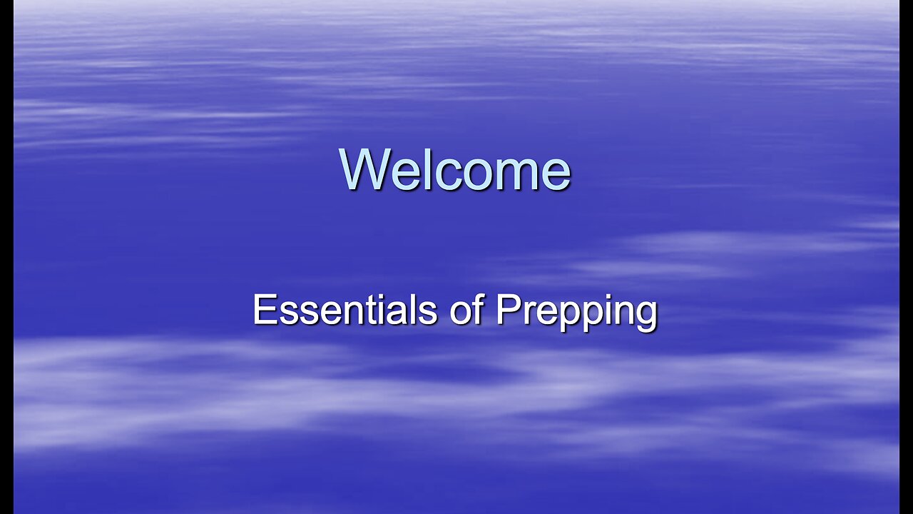 Essentials Of Preparedness