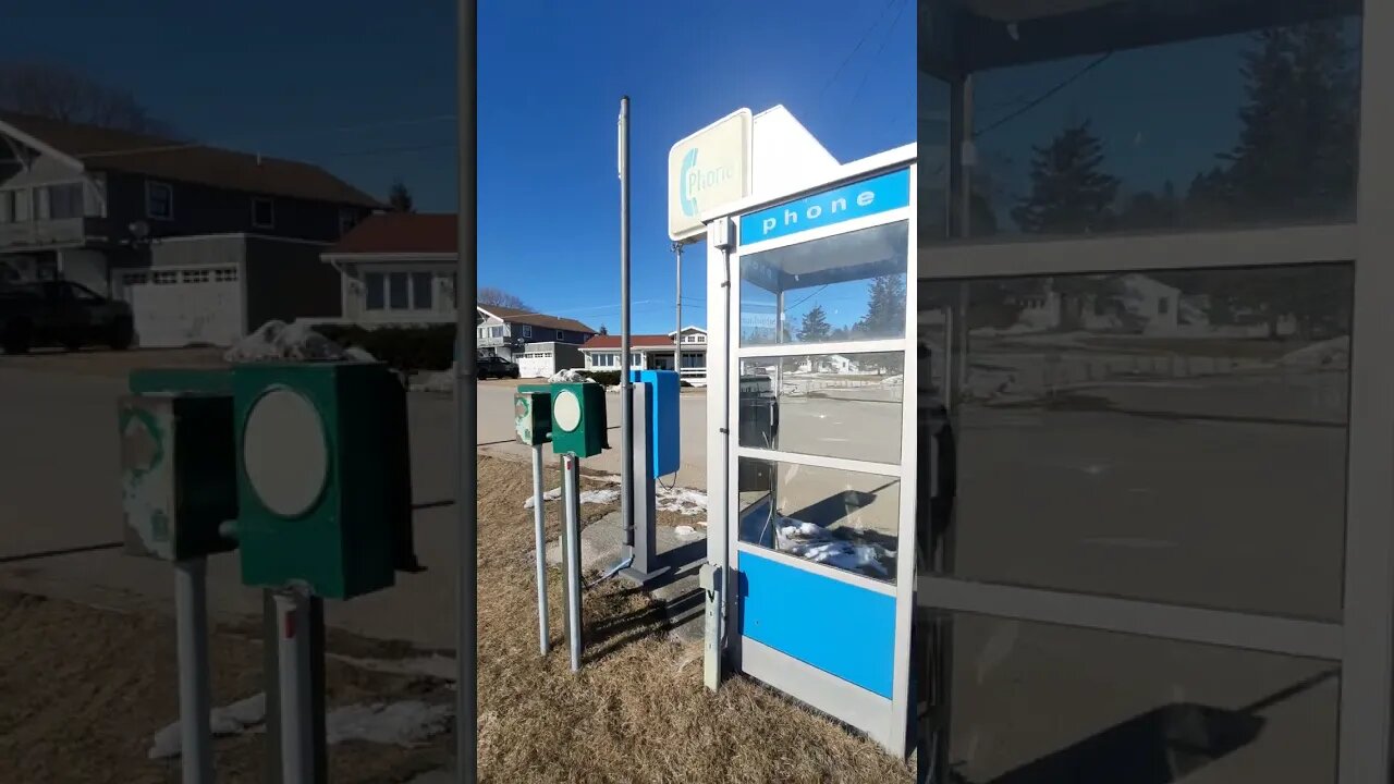 Lost Relics the pay phones at Hessel, Michigan