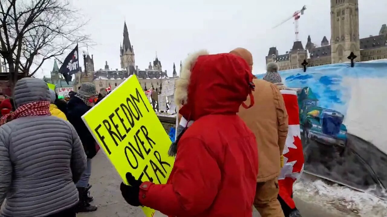 Ottawa Truckers Freedom Convoy Tour. Feb 5th 2022.