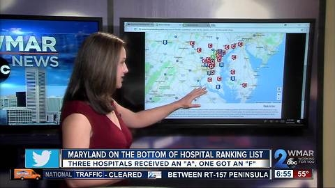 Maryland still on the bottom of hospital ranking list