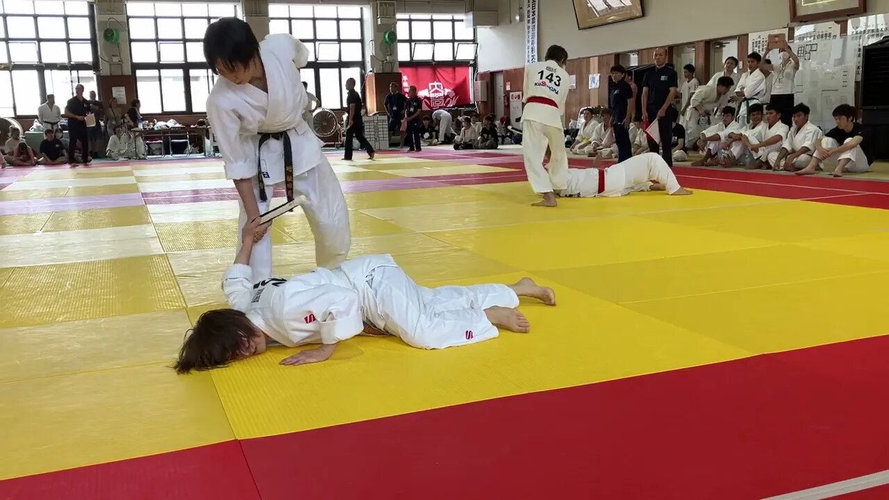 '23 第3回WSAF合気道競技世界選手権大会 演武競技 有段の部 対短刀乱取り基本の形17本 予選3回戦 Cコート第1試合