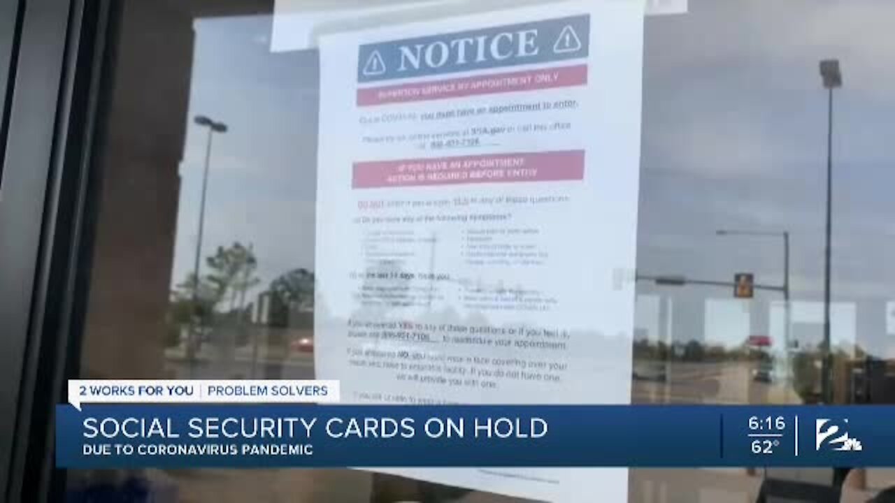 Social Security cards on hold due to pandemic