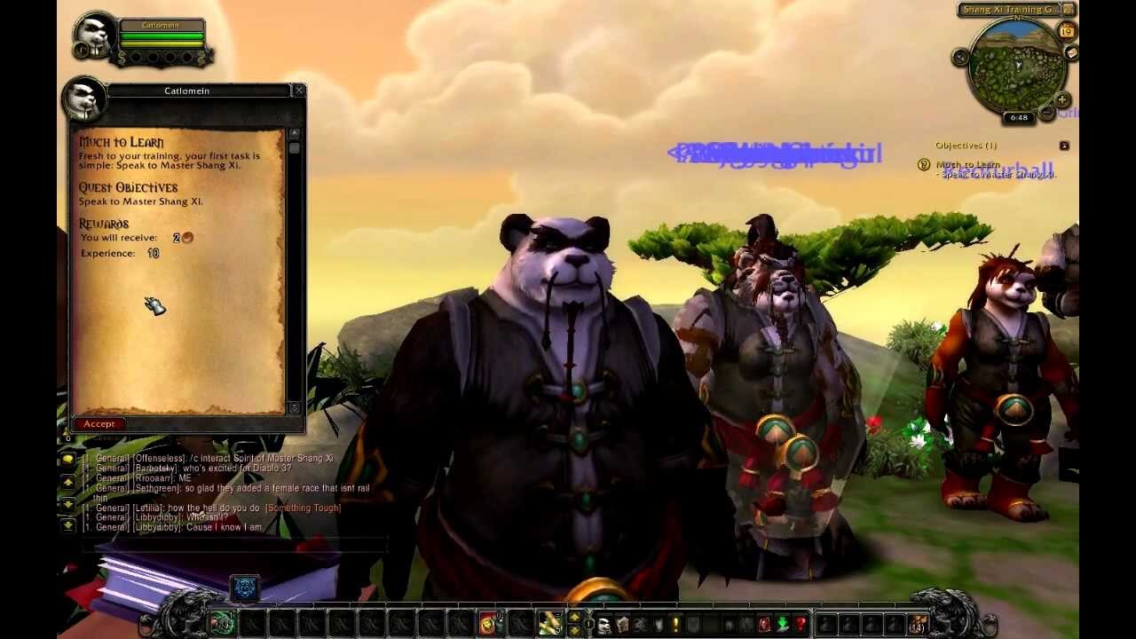 Cat Lo Mein part 1 - BETA Pandaren monk starter zone preview