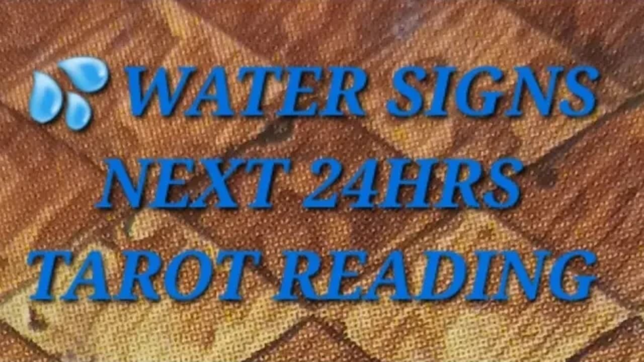 💦 WATER SIGNS- SECRET COMMUNICATION- NEXT 24HRS TAROT READING