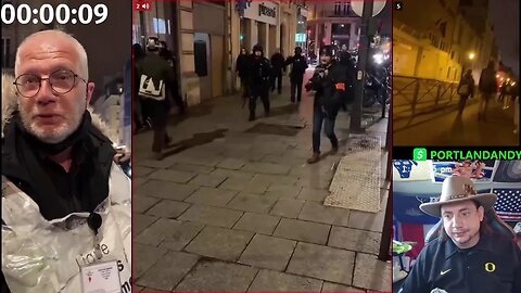 Live Paris Manifestation Protests + Subathon 1 Sub = 15 min