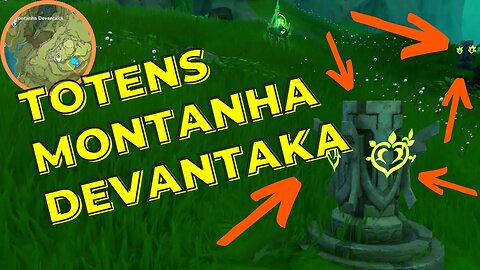 Ordem para ativar os totens dendro da Montanha Devantaka | Sumeru - Genshin Impact