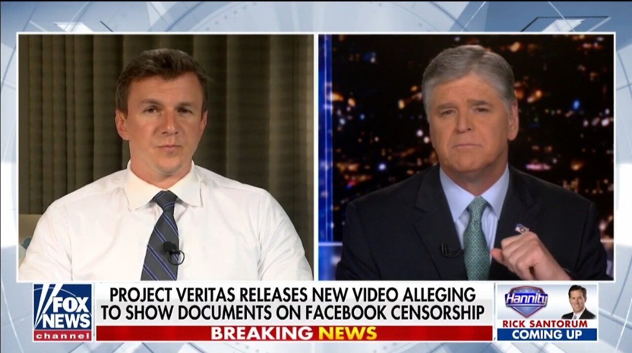 James O'Keefe Reveals Docs Showing Facebook 'Demoting' Users Based on 'Vaccine Hesitancy'