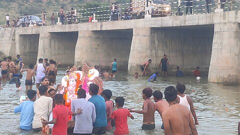 ganpati idol visarjan