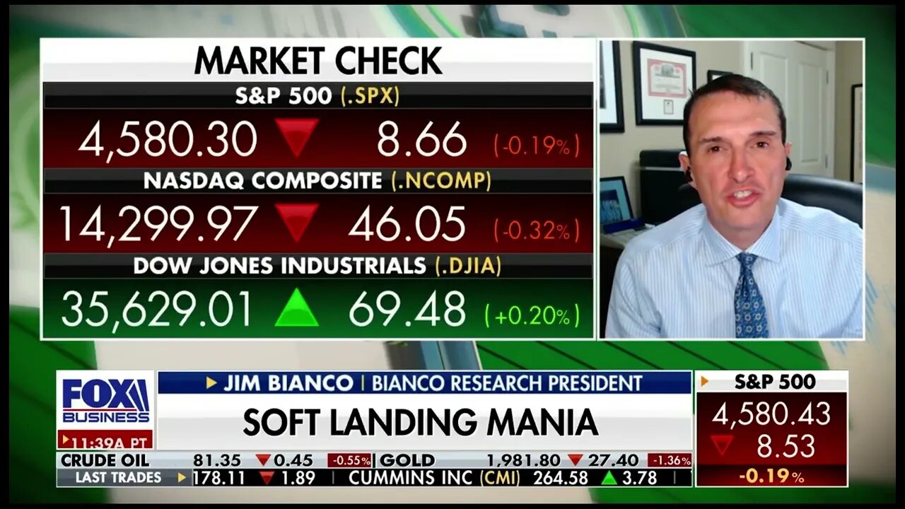 Jim Bianco discusses a Potential Soft Landing, WFH/Hybrid Work, Second Half Stock Market Performance