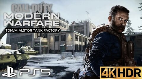 COD: Modern Warfare (2019) | TDM on Mialstor Tank Factory | PS5, PS4 | 4K (No Commentary Gameplay)