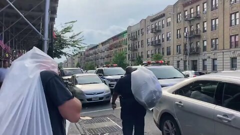 @NYPDnews @NYPD77Pct seizing Counterfeit items at 1424 St Johns Place 7/12/2022