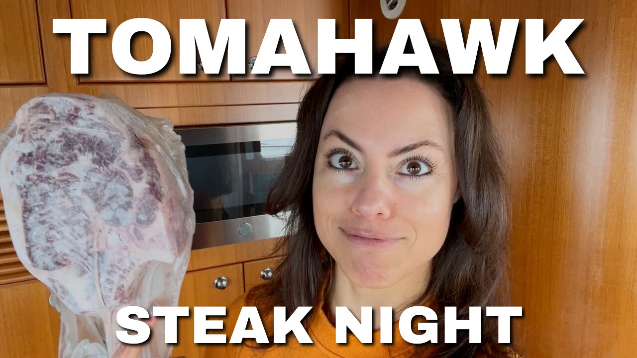 We cooked a TOMAHAWK STEAK NIGHT on our Nordhavn 43 trawler! [MV FREEDOM]