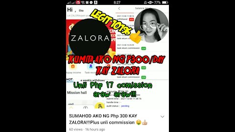 SUMAHOD AKO KAY ZALORA!!!