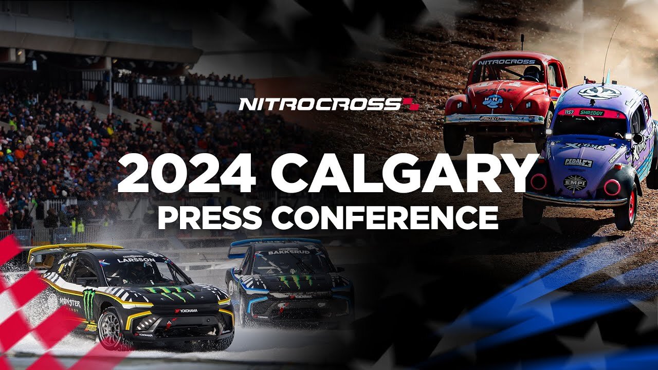 Nitrocross Calgary Press Conference with Kevin Eriksson, Viktor Vranckx and Chip Pankow