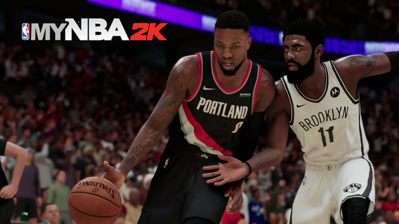 NBA2K: Trailblazers vs Nets (full gameplay)