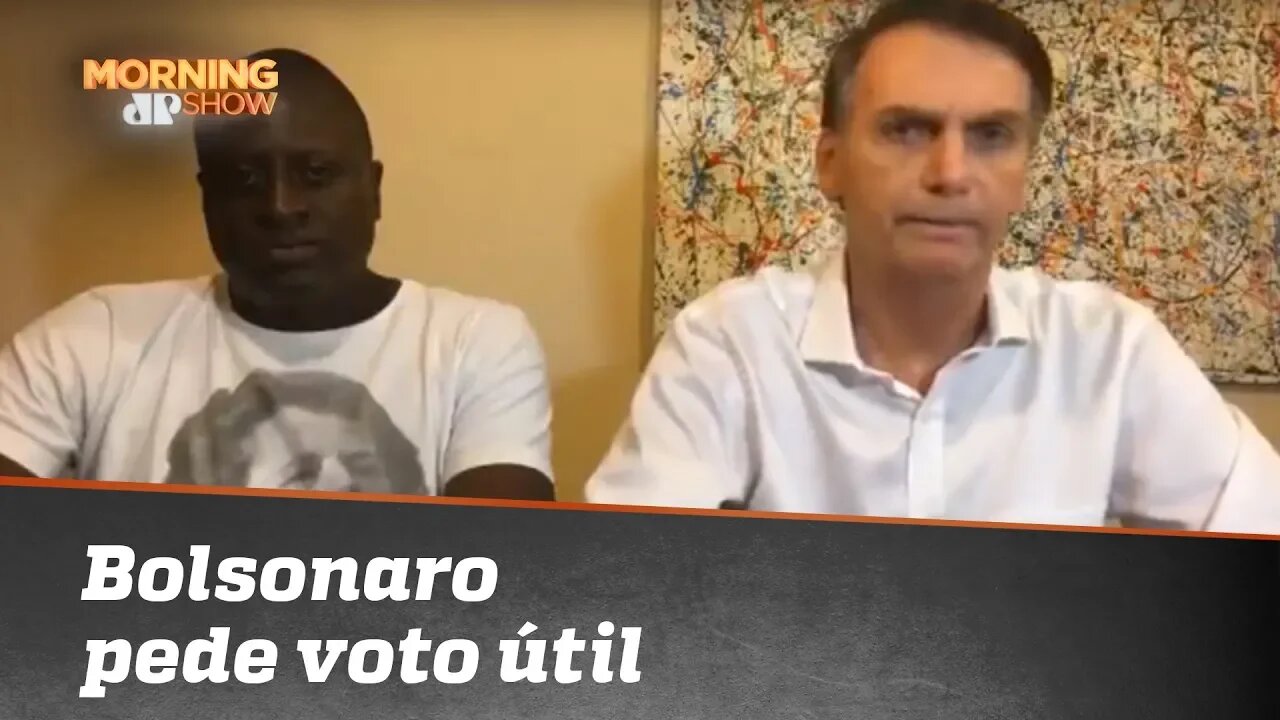 De olho em vitória no 1º turno, Jair Bolsonaro faz apelo por voto útil