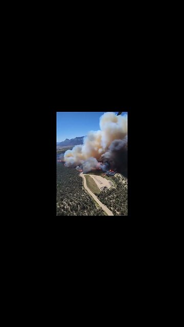 Another view of the Spring Creek Fire’s run yesterday.