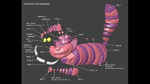 3d Printed Cheshire Cat Time Lapse | Music by Beef Drew