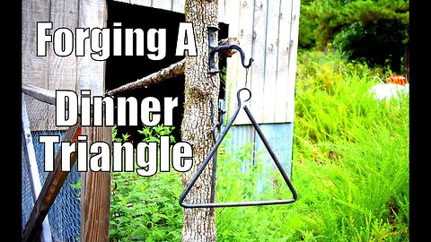 Blacksmithing for beginners: Forging a simple dinner triangle