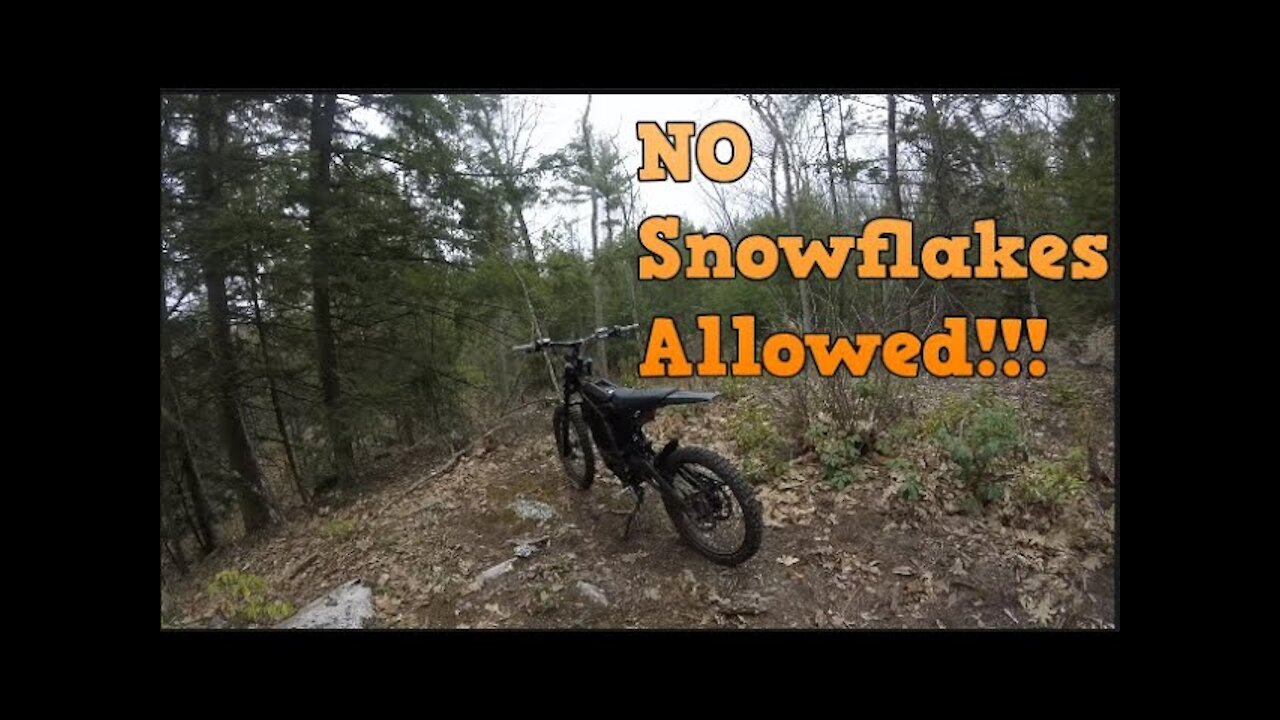 No Snow Flakes Allowed, only true Americans ride Sur Ron XX Ludicrous