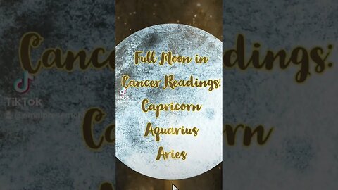 Hey Star Family! Full Moon in Cancer Readings now posted for Capricorn, Aquarius, and Pisces 🙏🏾