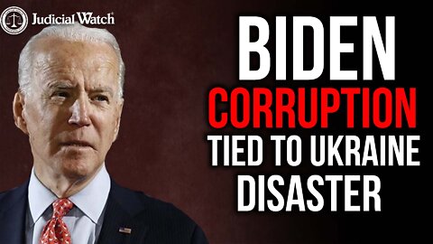 BIDEN CORRUPTION TIED TO UKRAINE DISASTER!