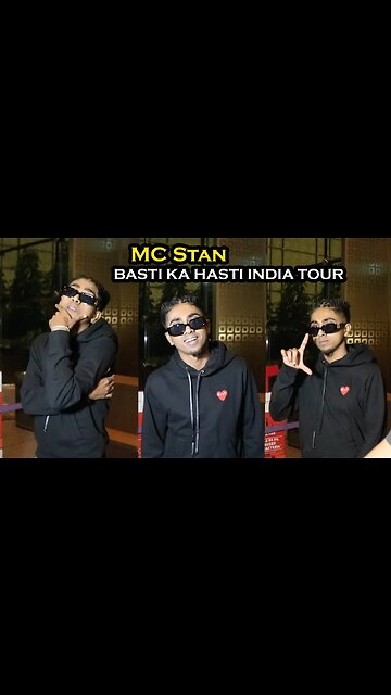 MC Stan Leaves For Indore Blaster Show BASTI KA HASTI INDIA TOUR MC Stan's Electrifying Performance