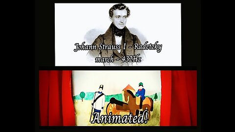 Johann Strauss I - Radetzky march (432Hz) - Animated!