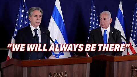 U.S. SEC OF STATE BLINKEN WITNESSES ISRAELI TRAGEDY, PLEDGES UNWAVERING SUPPORT FOR ISRAEL