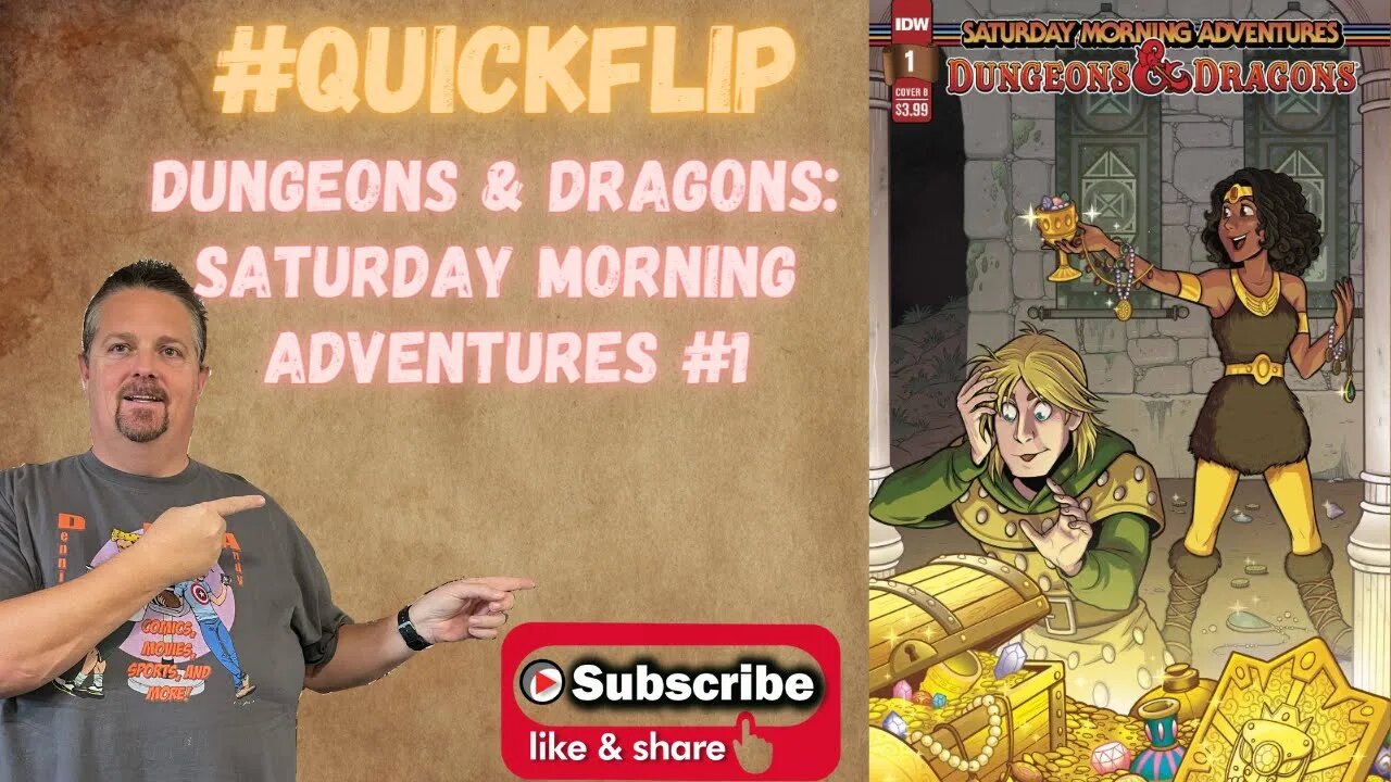 Dungeons & Dragons: Saturday Morning Adventures #1 IDW #QuickFlip Comic Review ,Kambadais #shorts